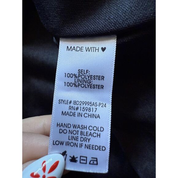 Arula Dress Womens 1X Black Sequin Short Sleeve Party Shift Mini Sparkle New - Picture 4 of 6